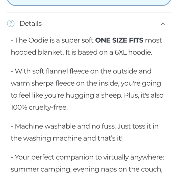 The Oodie!! One Size Fits ALL - Picture 4 of 4